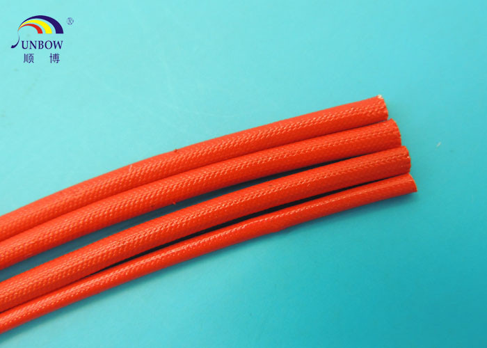 Acrylic Resin Saturated Fiberglass Wire Sleeve / Acrylic Coated Fiberglass Sleeving
