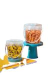 Food Grade Candy Snack Bucket Clear Sealed Jar 1L Capacity ISO9001SGS Accredited