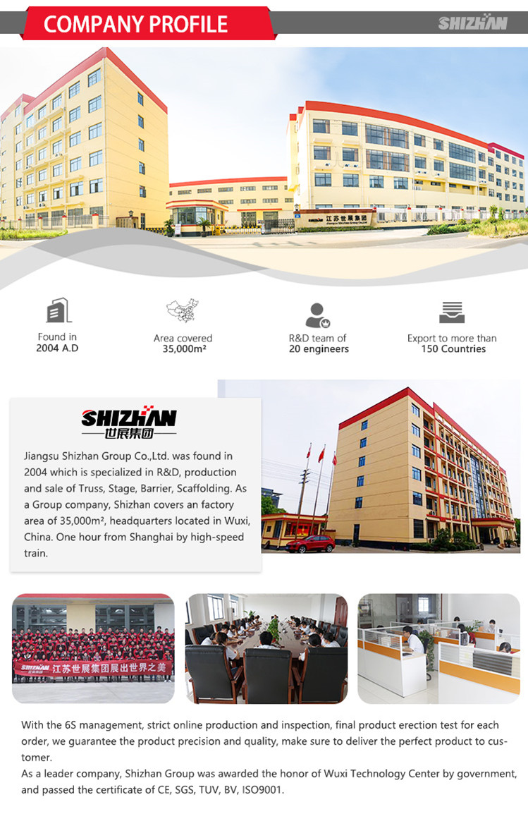 Aluminum Lighting Truss Tower Speech Space Frame Roofing Circular Roof Modular Shine Structure