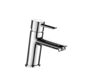 China Contemporary Single Chrome Finish Stylish Basin Mixer Taps T8822W wholesale