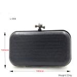 Hot selling fashion customized gunmetal iron rectangle clutch purse frames box