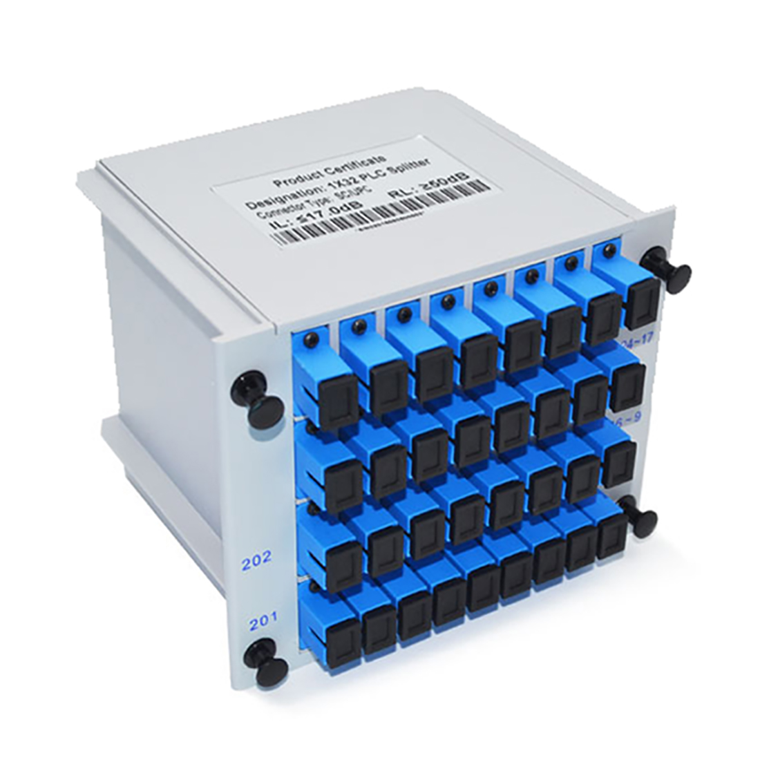 FTTH GPON EPON LGX Box Fiber PLC Splitter 1x16 With SC APC UPC Connector