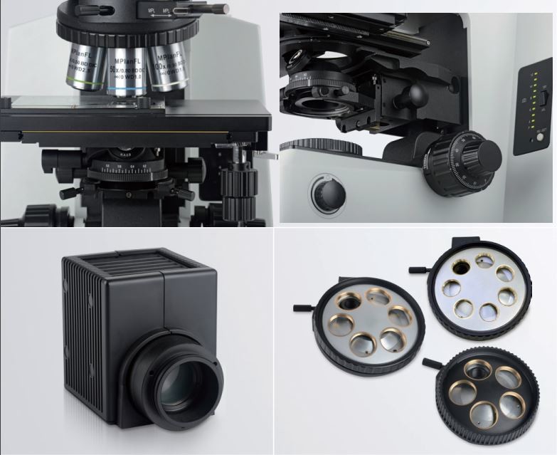 Semi Apochromatic Optical Metallurgical Microscope Objective 400x Trinocular Head