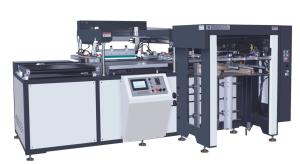 China 380V Flatbed Automatic Screen Printing Machine With 900mm Stack Height wholesale