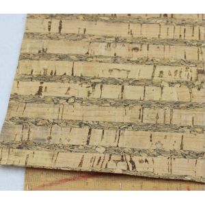 Factory Price 1.4m Width Square Texture Cork Fabric in Nature Color for Wallet