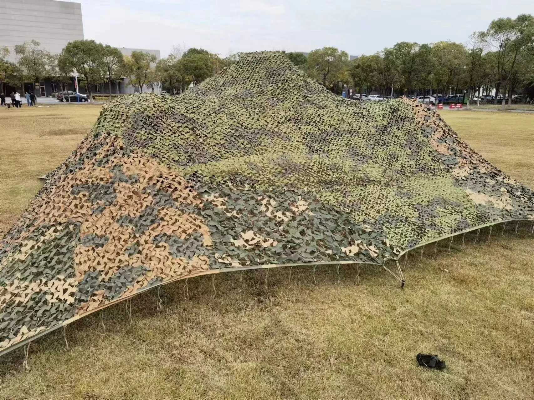 Custom Brown Lightweight Fireproof Flame Retardant Shade Net Anti-radar Military Camouflage Net