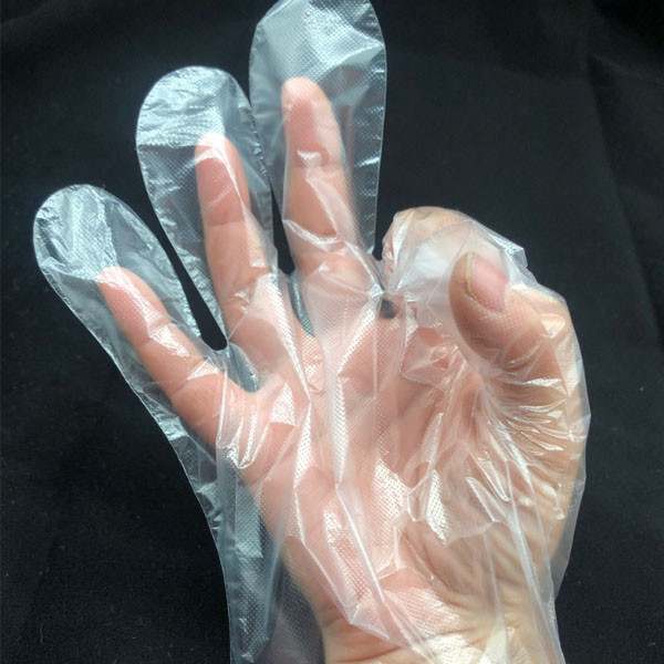 Health Household Disposable Gloves , PE Plastic Film Cleaning Health Gloves Hair