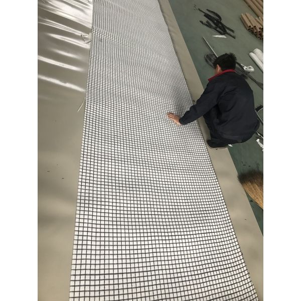 Roadbridge Civil Engineering Composite Geogrid With Fiberglass Geogrid And Geotextile