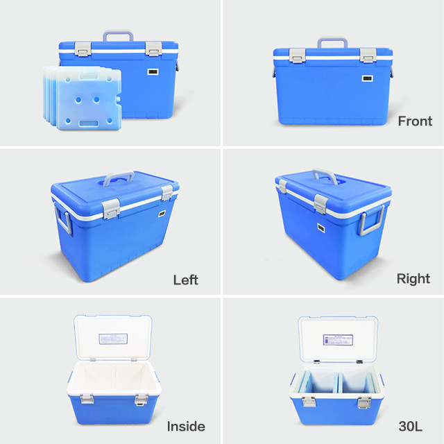35L Insulated Good Perfomance Medical Ice Cold Box for Temperature Control With Ice Packs