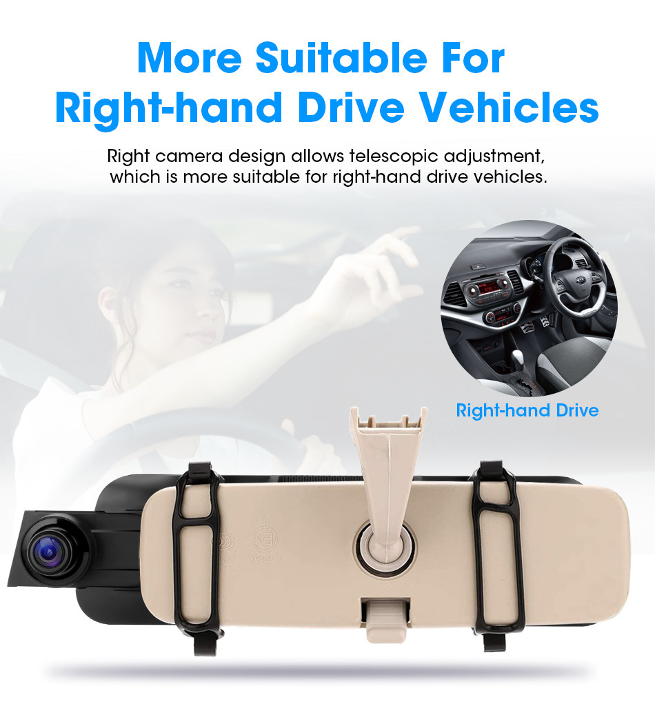 Portable Stream Media Wireless Carplay Android IPS Touch Screen 10 Inch