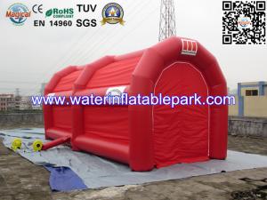 China Promotional Red Inflatable Tent , Commercial Grade PVC Inflatable Tunnel Tent wholesale