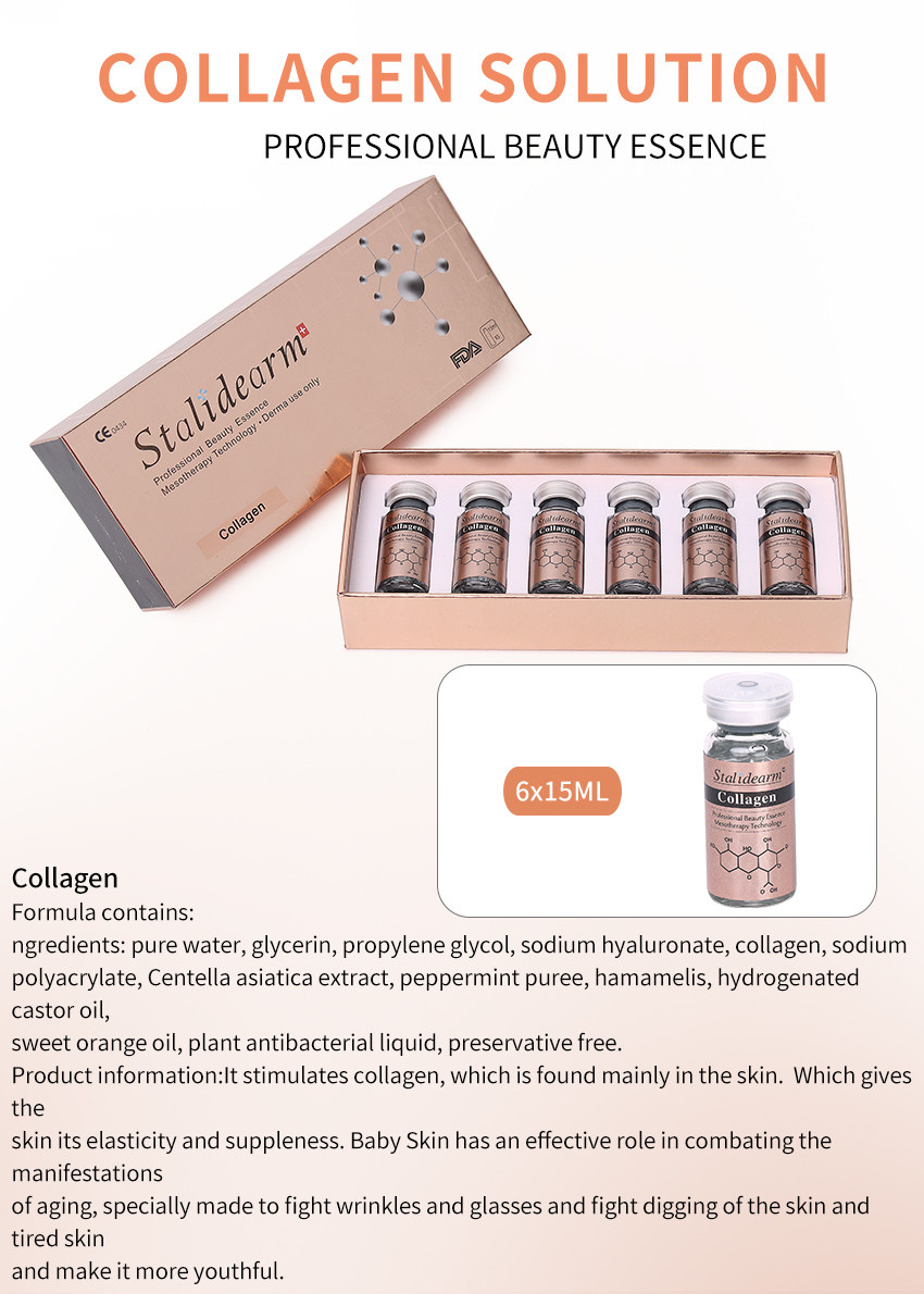 ODM Anti Aging Vitamin C Whitening Collagen Essence Hyaluronic Acid Facial Serum