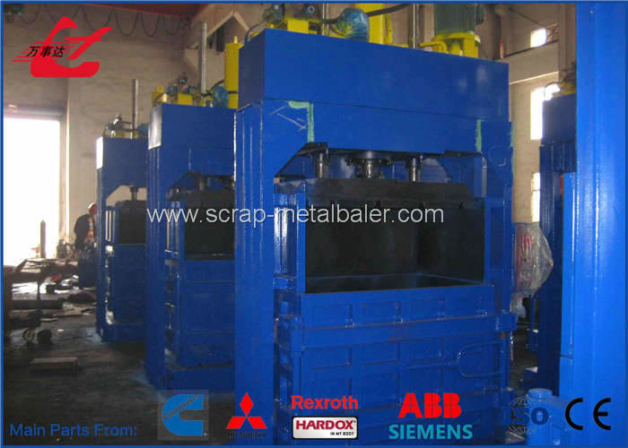 Four Pressing Guide Cardboard Press Machine , 100 Ton Waste Hydraulic Cardboard Baler
