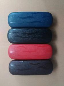 China Hot selling glasses cases with solid leather wholesale
