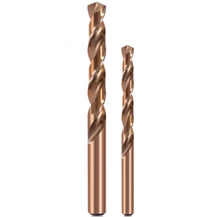 Titanium Coated Cobalt Twist Drill Bits High Hardness Straight Shank Twist Drill Bit