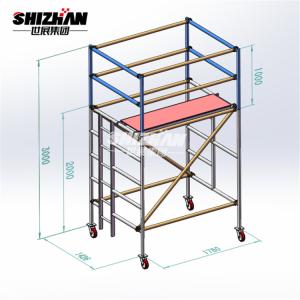 China OEM Catwalk Aluminium Mobile Scaffoldtower Cold Galvanization wholesale