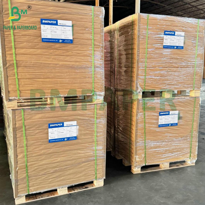Greaseproof 15g PE Coated 250g 270g Kraft Paperboard For Takeaway Food Box