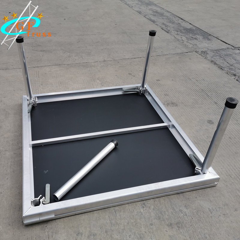 Aluminum 8.5cm frame platform folding table dj Mobile Rental Stage for Events