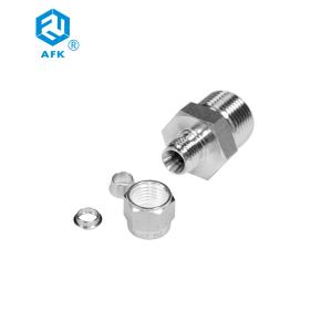China NPT Forged Stainless Steel Tube Fittings 316 Equal AFK Male Hydraulic CE wholesale