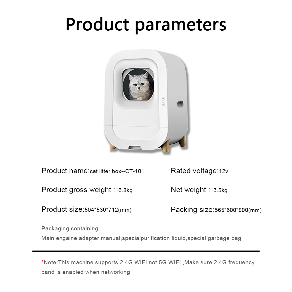 Smart Sift Cat Litter Box White 1-8kg Capacity Self-Cleaning and Smart Design