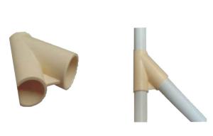 China ABS 45 Degree Pipe Fittings , 6mm Thickness Dia 28mm Pipe Connectors wholesale