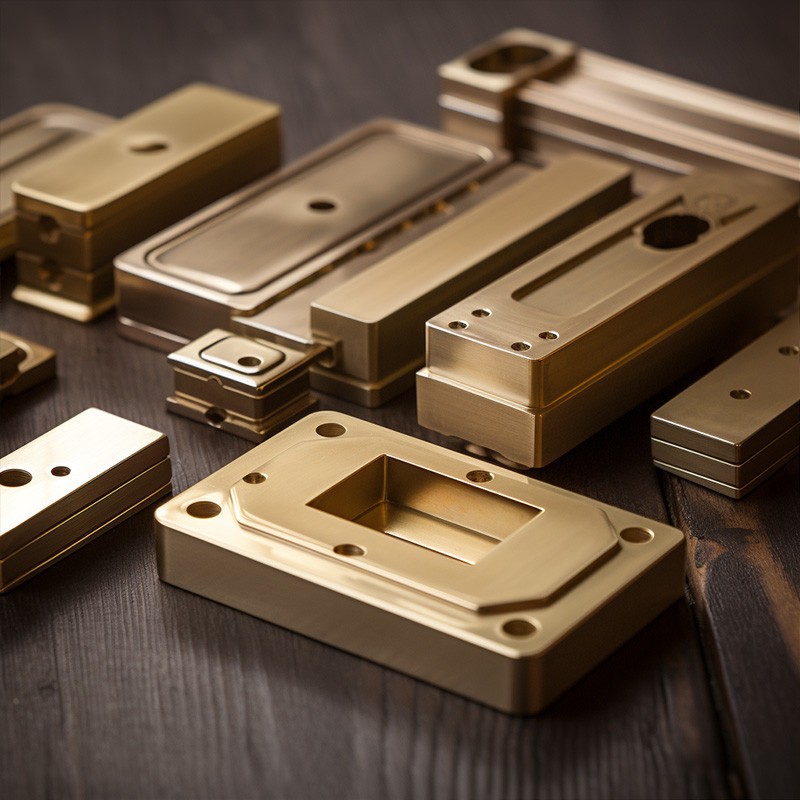 Customized CNC Brass Parts , Metal Turning Services 0.005mm Tolerance
