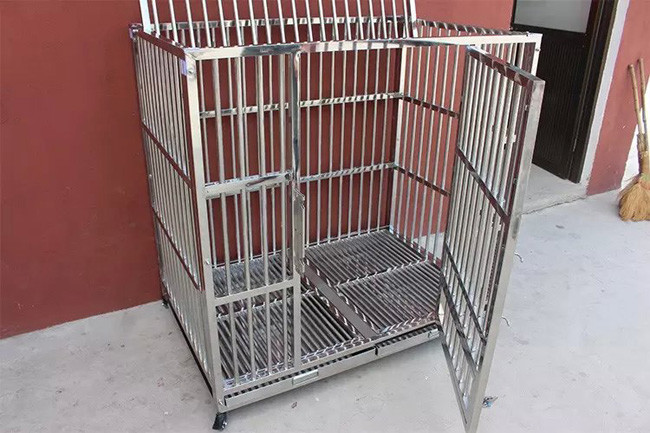 Size Customized Square Tube Stainless Steel Animal Cages For Animal Injection