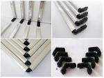 Double glass plastic connector for aluminum spacer bar