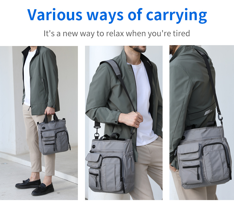 Waterproof Oxford Business Briefcase Bag Inclined Shoulder Bag OEM/ODM