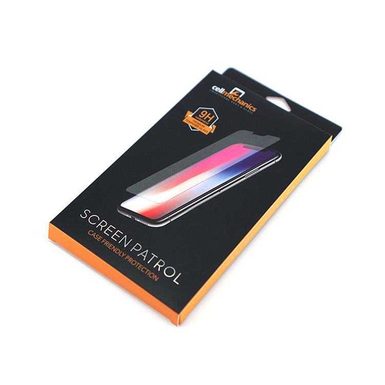 Hanging Custom Product Boxes Phone Case Packaging Debossing CMYK Printing