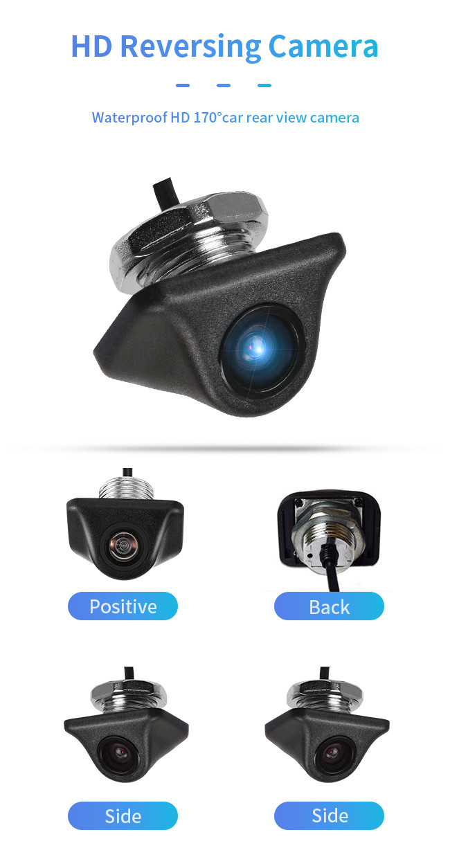 Waterproof Rear View Reverse Parking Camera Little Korean Style Unlit 18.5mm Perforated