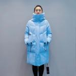 FODARLLOY F22517 Ladies Warm Hooded Cotton-padded Clothes Women Slim Long Winter