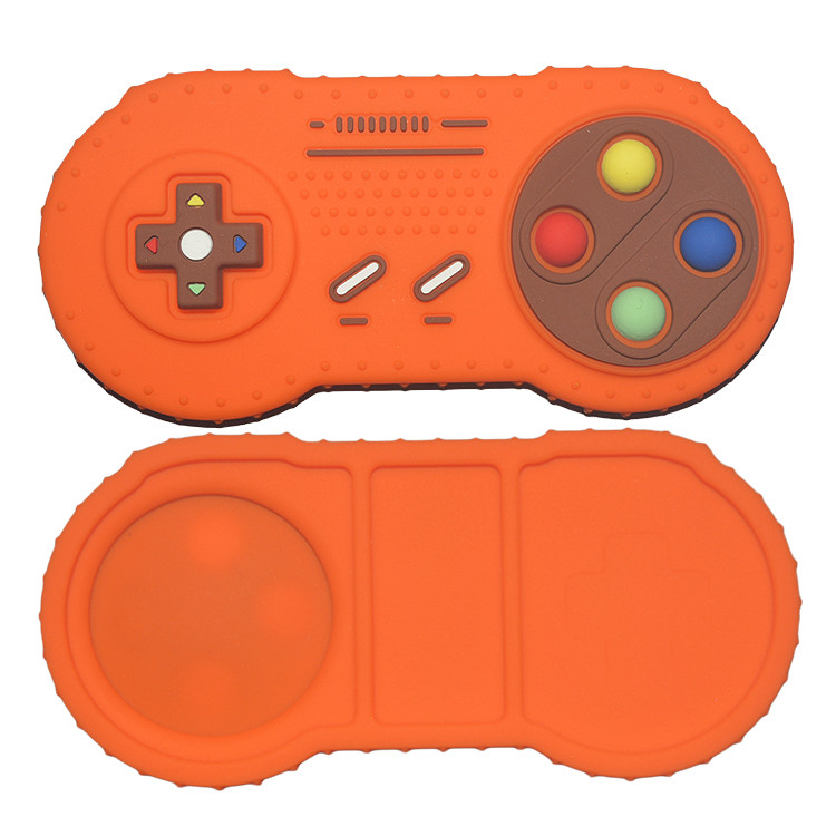Shaped MHC Silicone Baby Teether Remote Control For Chew Toys