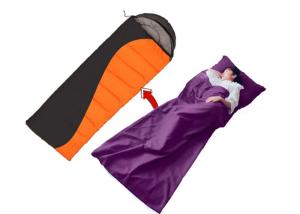 China Polyester Sleeping Bag Liner , Single Person Ultralight Sleeping Bag Inner Sheet wholesale