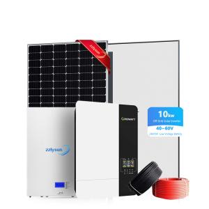 China Photovoltaic Solar Power Off Grid System Hybrid Home Battery Storage 10KW wholesale