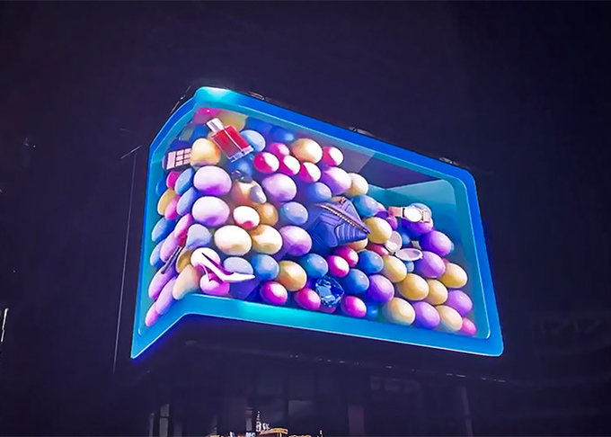 IP67 Ph10 Naked Eye 3D LED Display SMD2121 CE/RoHs/ETL Certification 2