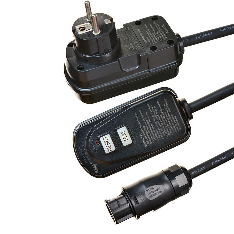 H07RN-F Rubber Sheath with Betteri BC01 Connector and 16A Schuko Plug Leakage Protection Box Schuko Waterproof Socket Outlet