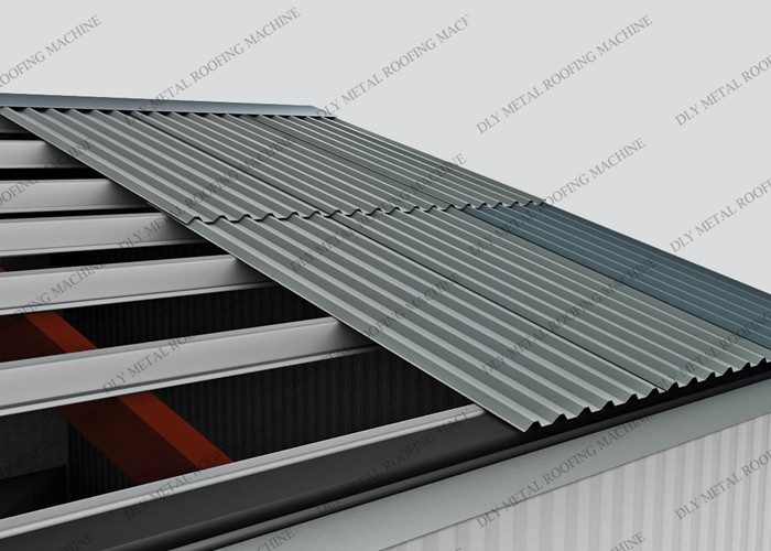 Hydraulic Cutting 480V Corrugated Roofing Machine 1.25m Metal Roof Forming Machine