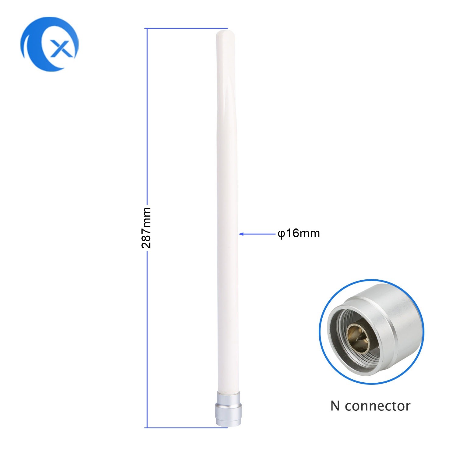 ISO 9dBi N Male Connector Omnidirectional Ultra Wideband Antenna