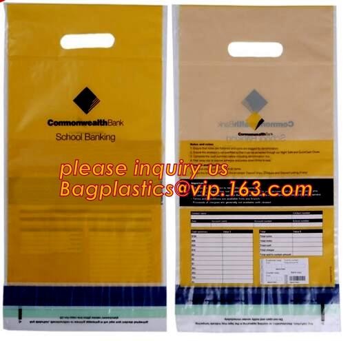 security deposit bags bank deposit bags cash deposit bags, general bank plastic deposit bags supply, Coin and Bank Note