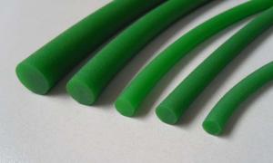 China Green PU round belt, Hardness 85A, good rough surface wholesale