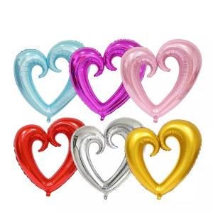 China 18 Inch Heart Shaped Aluminium Foil Helium Balloons for Birthday Wedding Party wholesale