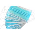 Melt Blown Fabricl Blue Disposable Mouth Mask Non Woven Material 17mm * 9mm