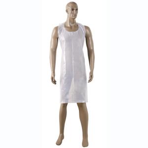 China 10 Pcs / Bag Beauty Salon Disposable White Plastic Aprons wholesale