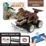 Creative Electronic Dinosaur Toys DIY Educational Rc Car Kids Blocks Toys