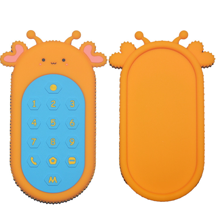 MHC Silicone Remote Teether Baby Silicone Teether Toy TV Remote Control Design