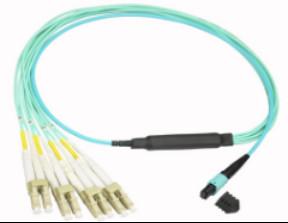 China Green 8 Core Optical Fiber Patch Cord QSFP+ SFP+ QSFP28 wholesale