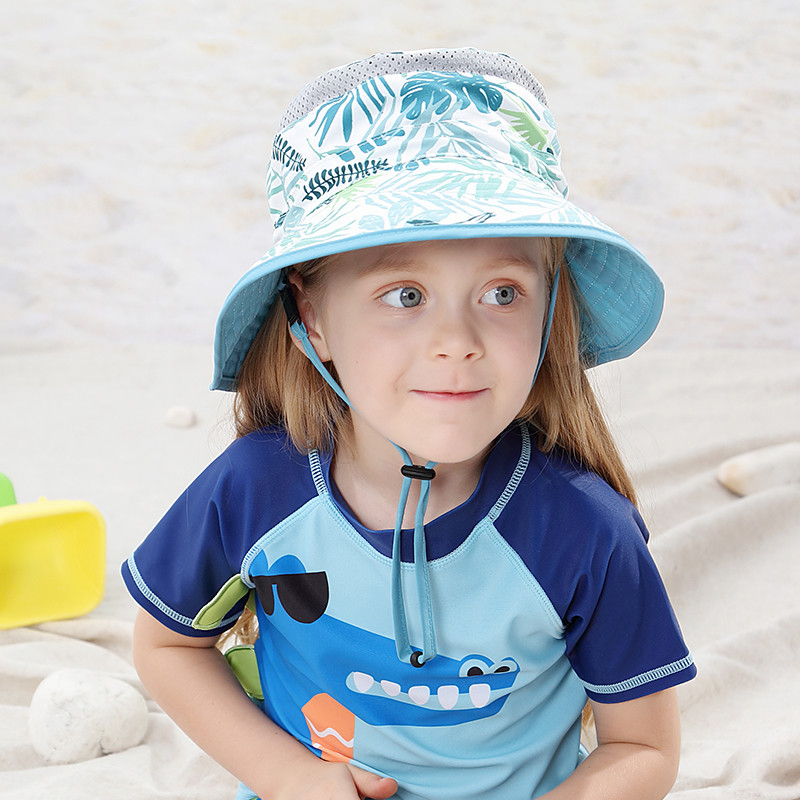 UPF Lightweight Breathable Bucket Hat UV Protection For Kids Children
