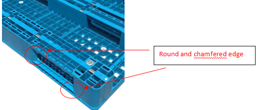 1200*1000 hygiene hdpe food-grade plastic pallets steel reinforced
