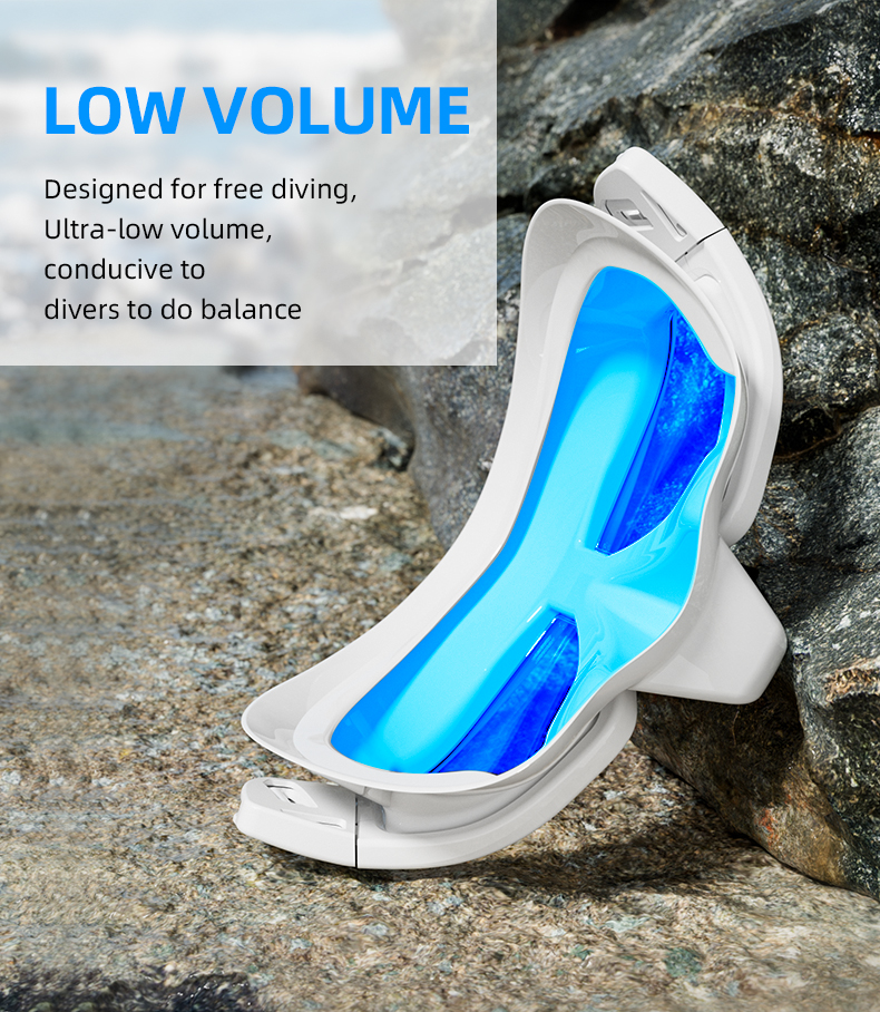 Silicone PC Freediving Goggles Non Fogging Snorkel Mask UV400 Protection